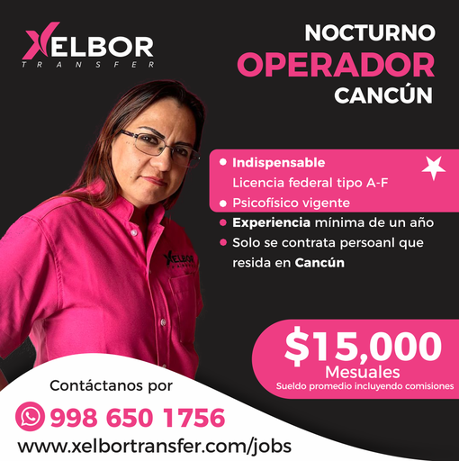 Operador Cancún Nocturno